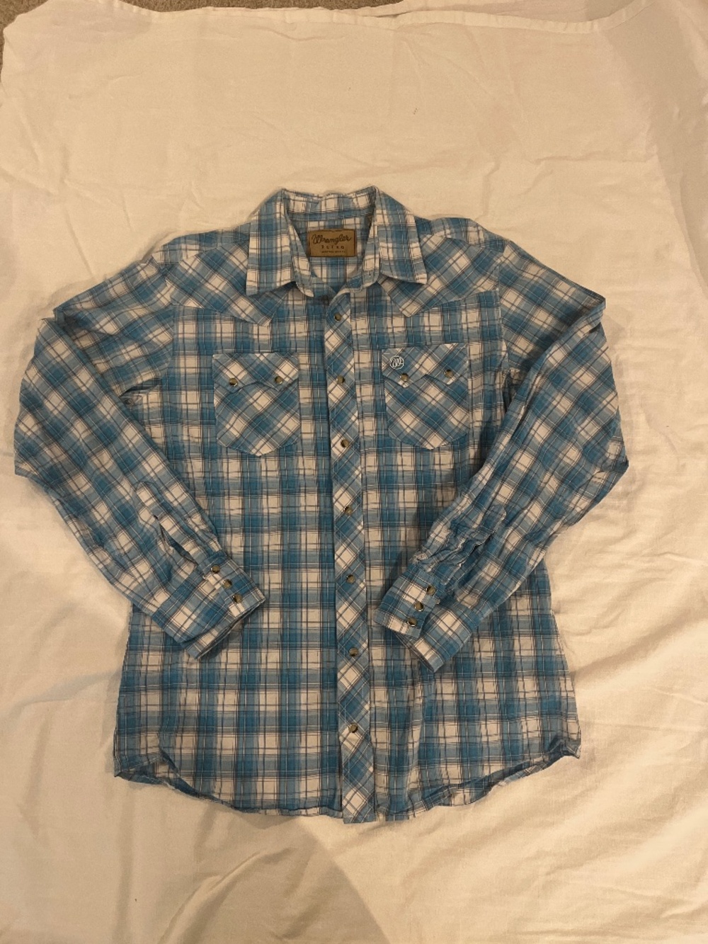 Men’s Wrangler Retro flannel print dress shirt